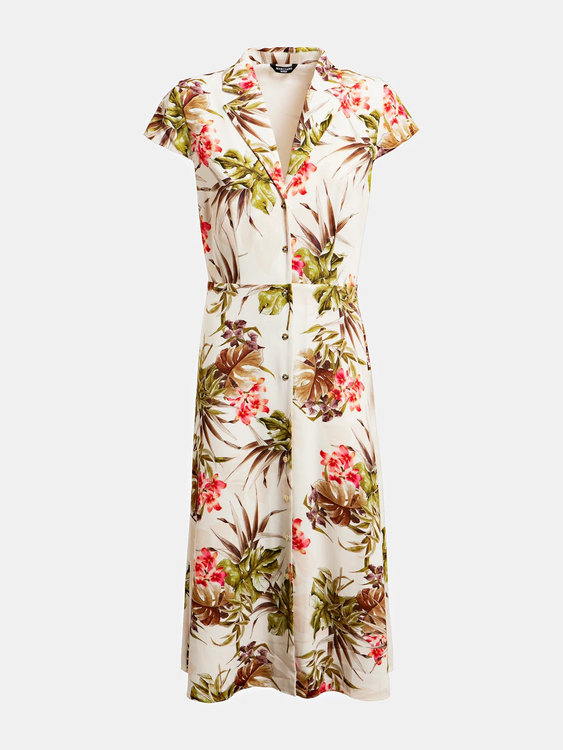 Kylie šaty Béžová, Multi barva Ženy