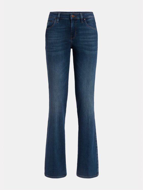 Rovné slim fit džíny Modrá barva Ženy