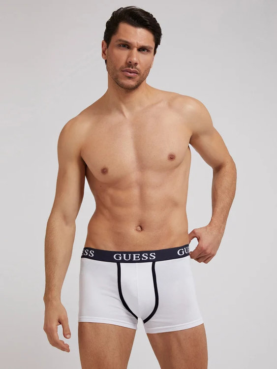 Luxusní Boxerky 3ks, Bílá, Černá barva, L