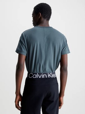 Gym triko – Calvin Klein Performance, Modrá barva Muži