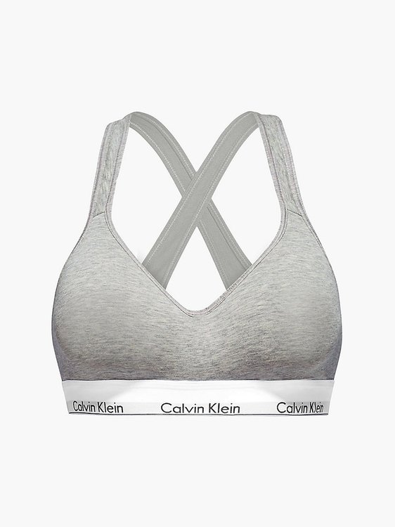 Calvin Klein Underwear – Modern Cotton podprsenka, Šedá barva