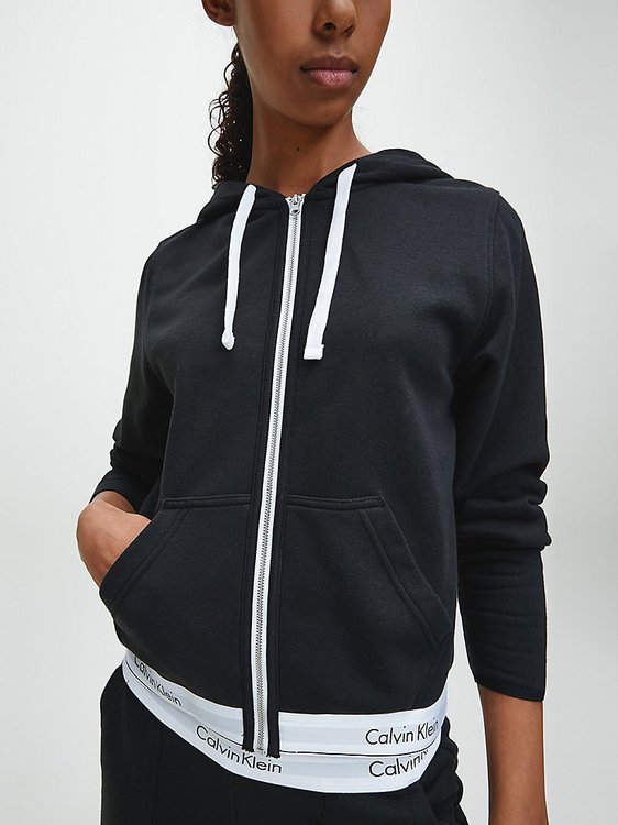 Luxusní Mikina Modern Cotton, Černá barva, XS, S, M, L