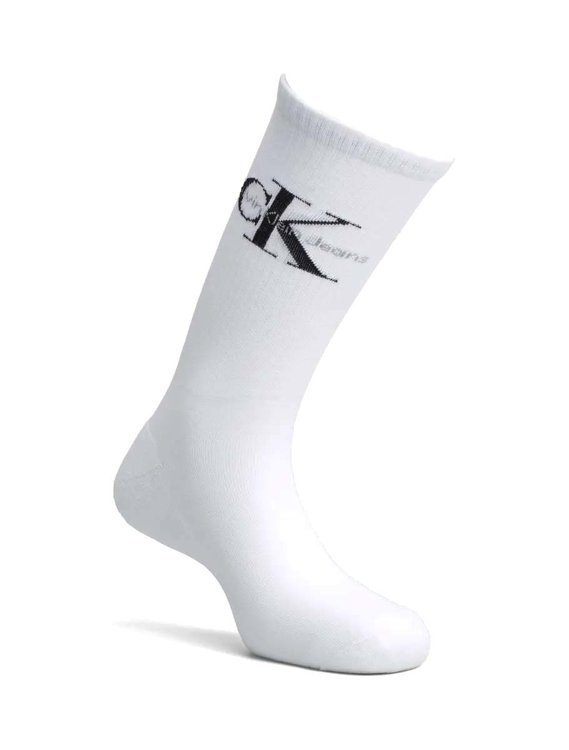 Calvin Klein Jeans – Ponožky Ck Jeans Logo, Bílá barva