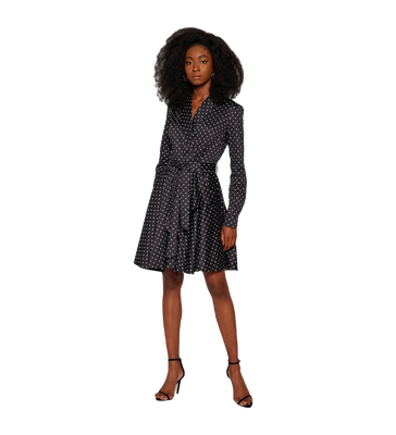 Luxusní Shea šaty, Černá barva, XS, M