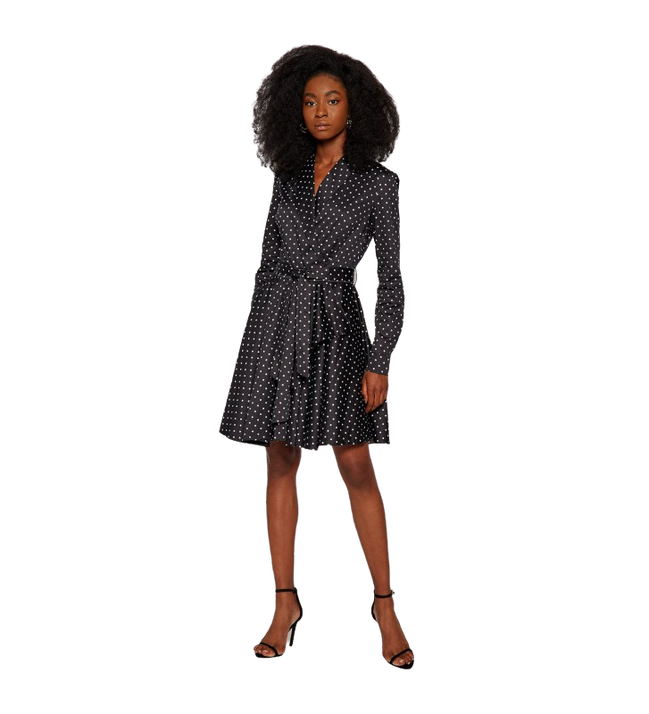 Luxusní Shea šaty, Černá barva, XS, M