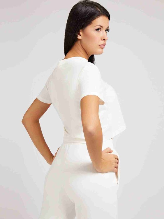 Adele crop triko – Guess, Bílá barva Ženy, Ženy, Ženy, Ženy, Ženy 1