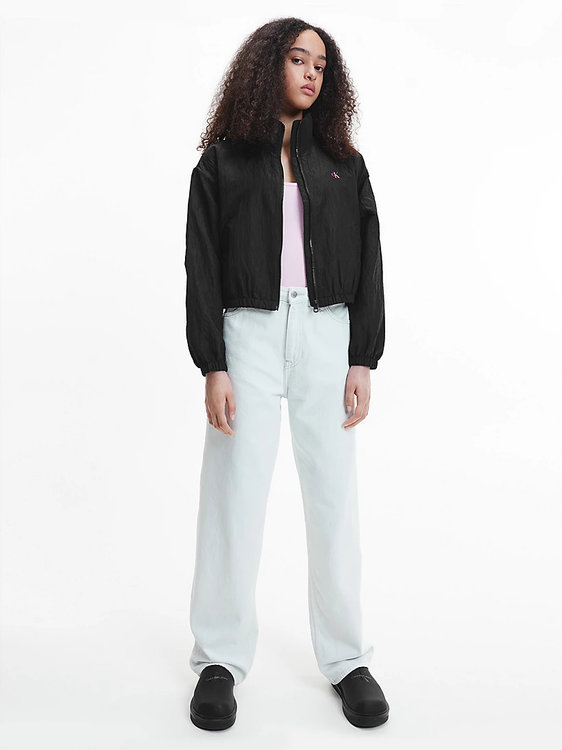 Logo větrovka Černá barva Ženy