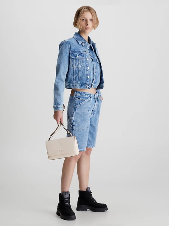 Sculpted kabelka Krémová barva Ženy