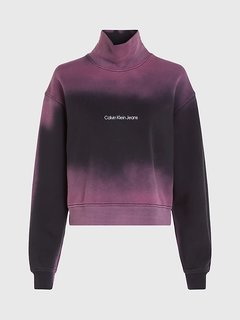 Sprayed mikina Černá, Fialová barva Ženy