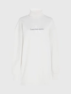 Monologo Roll Neck šaty Bílá barva Ženy