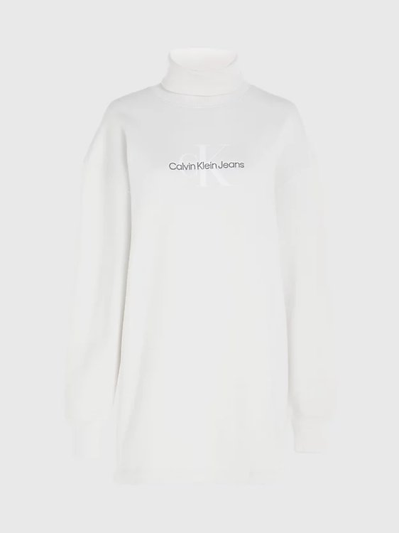 Monologo Roll Neck šaty Bílá barva Ženy