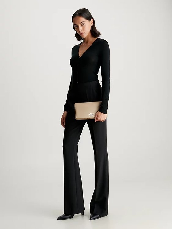 Lock Double kabelka Béžová, Krémová barva Ženy