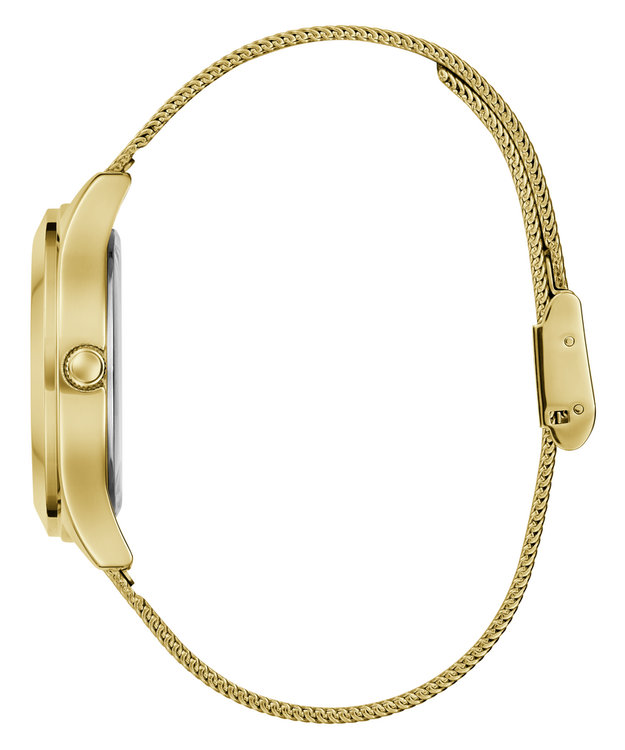 Módní Glitz Plaque hodinky, Zlatá barva, 2025