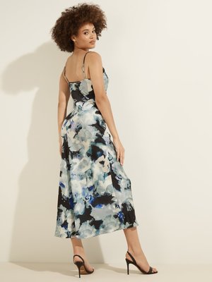 Akilina šaty Bílá, Černá, Modrá, Multi barva Ženy