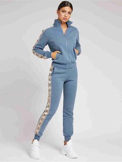 Guess – Britney 4G logo tepláky, Modrá barva 2