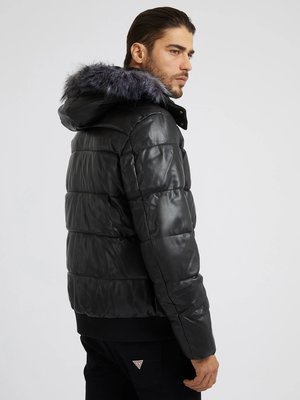 Stretch bunda – Guess, Černá barva Muži