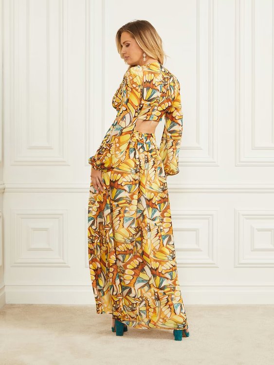 Golden Wing šaty – Marciano, Multi, Žlutá barva Ženy