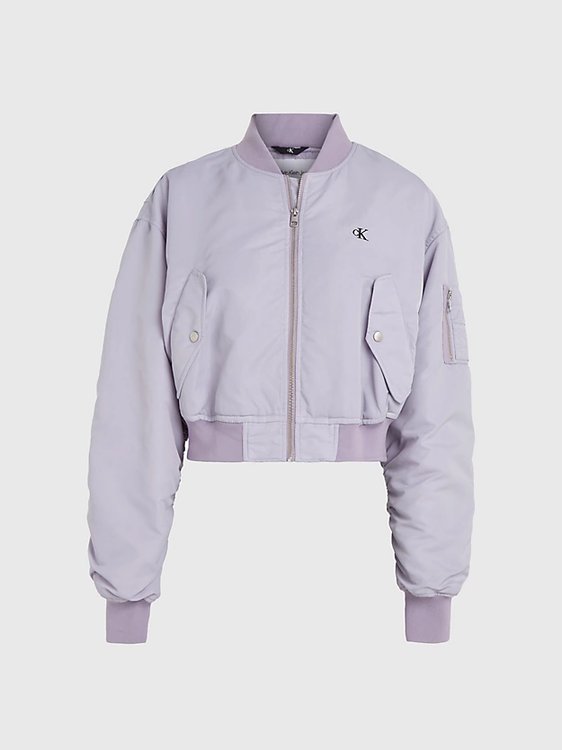 Bomber bunda Fialová barva Ženy