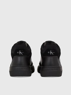 Luxusní Chunky Mid kotníková obuv, Černá barva, 43, 45