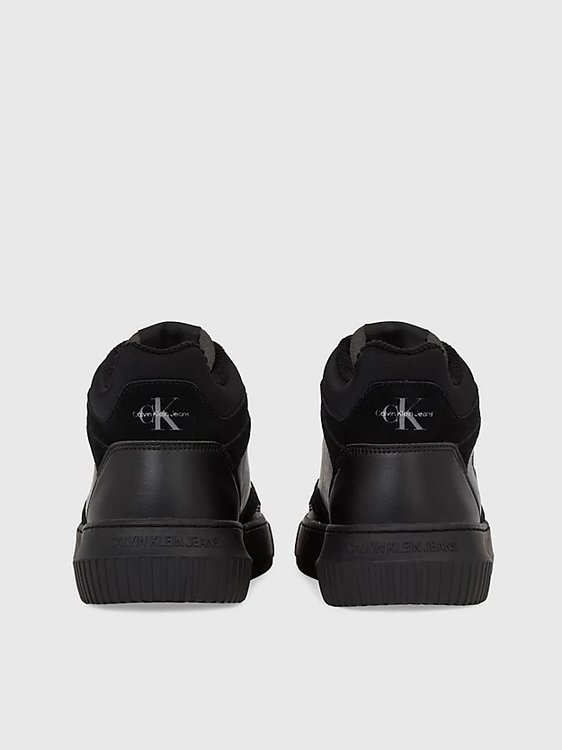 Luxusní Chunky Mid kotníková obuv, Černá barva, 43, 45