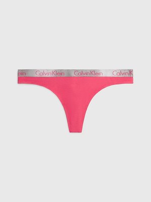 Calvin Klein Underwear – Radiant Cotton tanga, Růžová barva