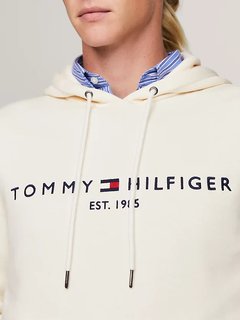 Luxusní Tommy Logo mikina, Krémová barva, M, XL