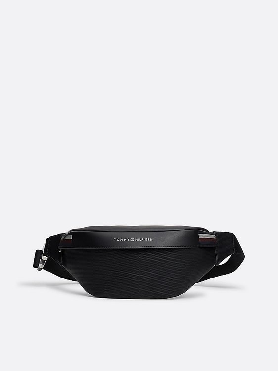 Tommy Hilfiger – TH Corp Texture ledvinka, Černá barva