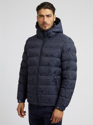 Guess – Allover bunda, Černá barva