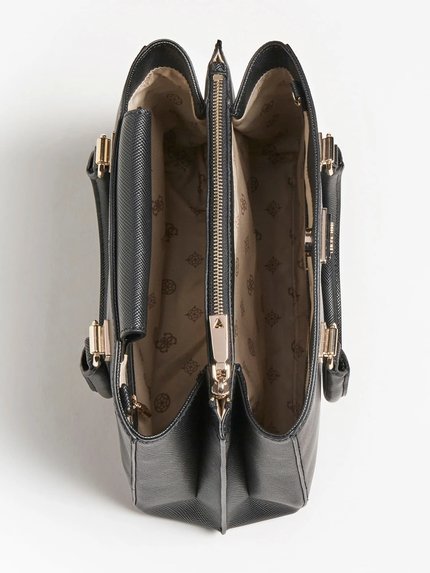 Módní Aviana kabelka, Černá barva, 2022