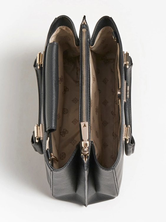 Módní Aviana kabelka, Černá barva, 2022