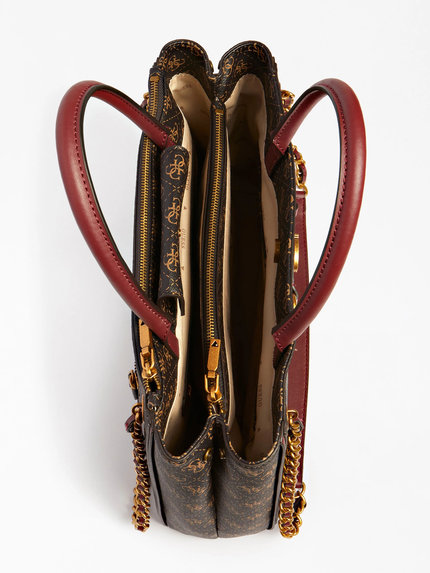 Módní Izzy 4G logo kabelka, Hnědá barva, 2022