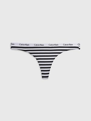 Calvin Klein Underwear – Carousel tanga, Bílá, Černá barva