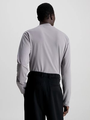 Micro Logo mikina – Calvin Klein, Fialová barva Muži