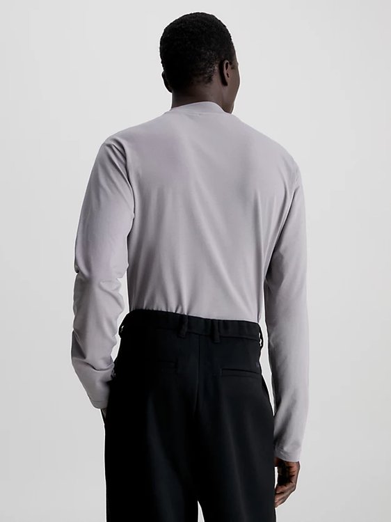 Micro Logo mikina – Calvin Klein, Fialová barva Muži