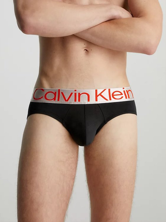 Reconsidered Steel slipy 3ks – Calvin Klein Underwear, Černá barva Muži