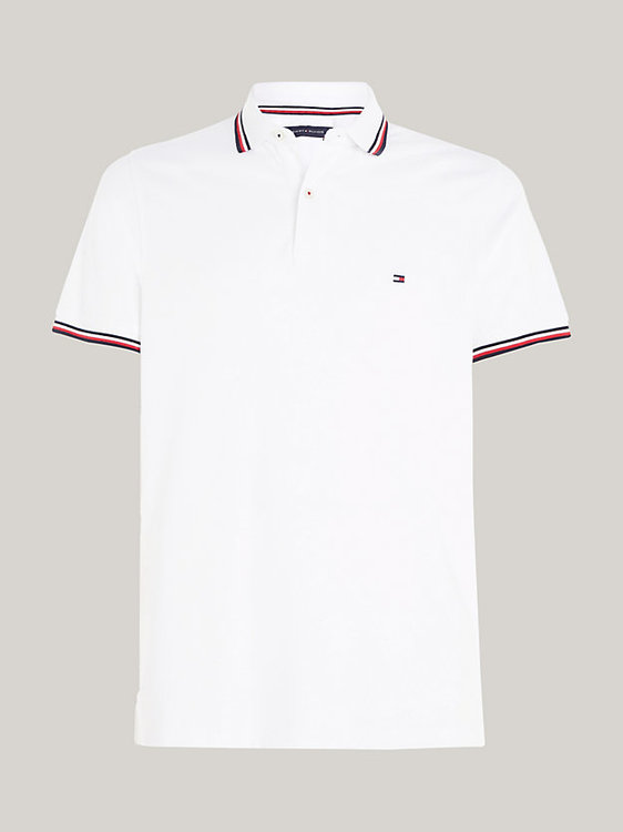 Core Tommy Tipped triko Bílá barva Muži