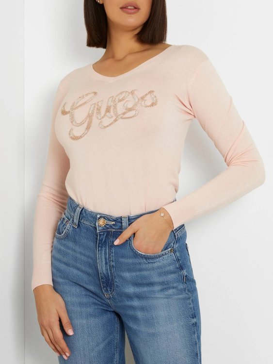 Luxusní Myla Logo svetr, Růžová barva, S, M, L