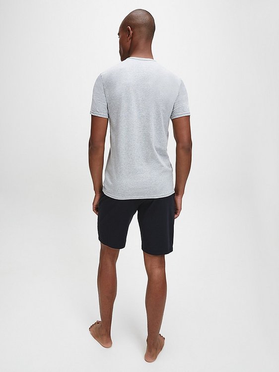 Módní Pyžamové tričko, Šedá barva, BASIC                                   