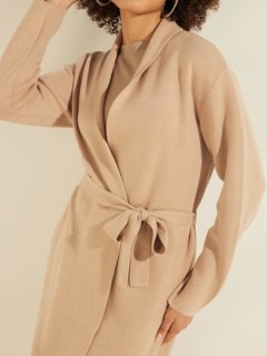 Módní Clarissa cardigan, Béžová, Krémová barva, 2022 1