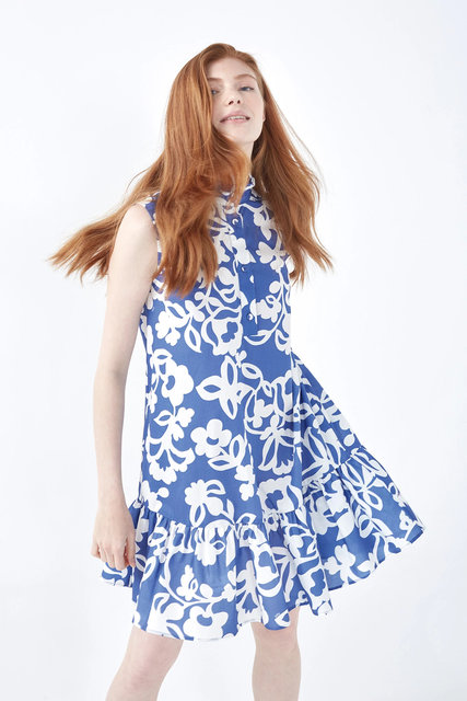 Módní Angel šaty, Modrá barva, 2022