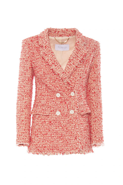 Luxusní Vela sako, Červená barva, 42(M), 44(L), 46(XL)