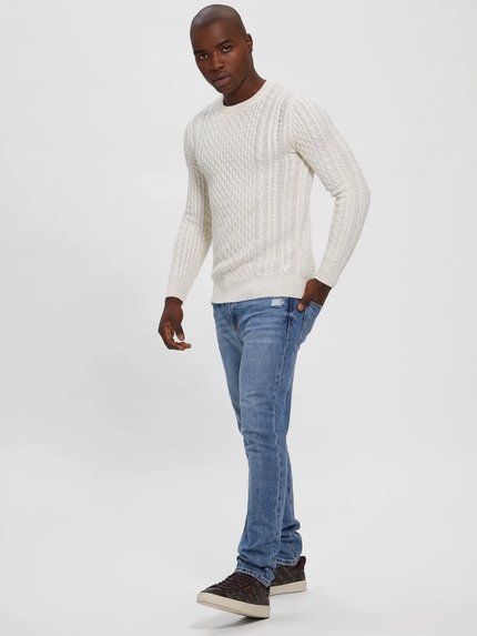 Módní Paise svetr, Bílá barva, 2022