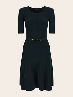 Luxusní Laila šaty, Zelená barva, XS