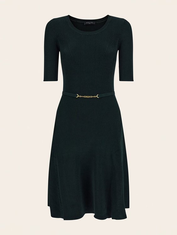 Luxusní Laila šaty, Zelená barva, XS