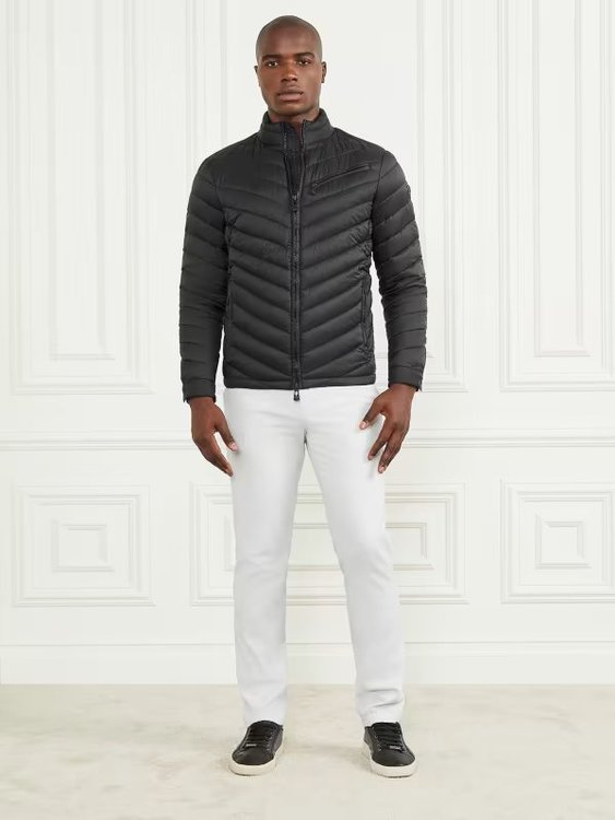 Padded bunda Černá barva Muži