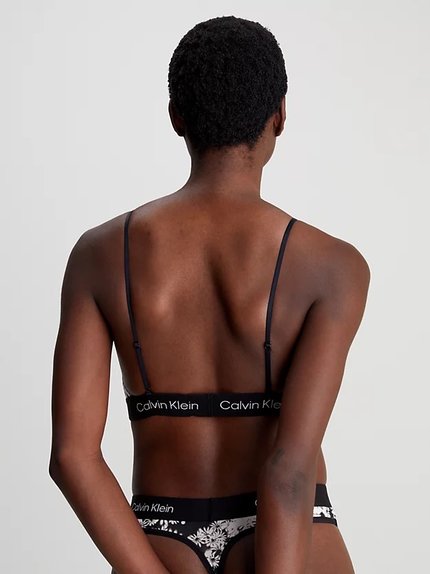 Módní 1996 Cotton podprsenka Bralette, Bílá, Černá barva, 2024