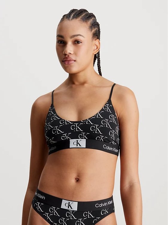 1996 Cotton podprsenka – Calvin Klein Underwear, Černá barva Ženy