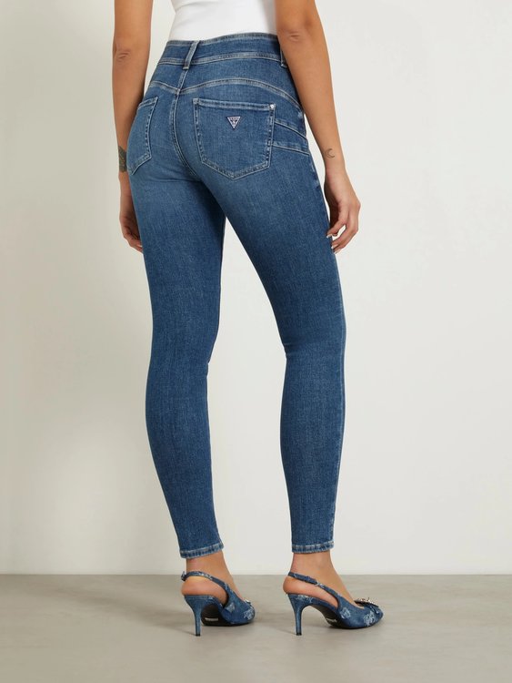 Módní Shape Up jeans, Modrá barva, 2024