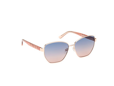GUESS, Modrá, Růžová, Růžové zlato barva Sluneční brýle