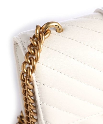 Módní Love mini kabelka, Krémová barva, 2022, 2020